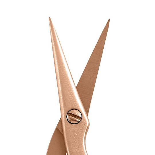 TWEEZERMAN Brow Scissors & Brush Rose Gold Rose Gold Kaş Makası ve Fırçası - 2