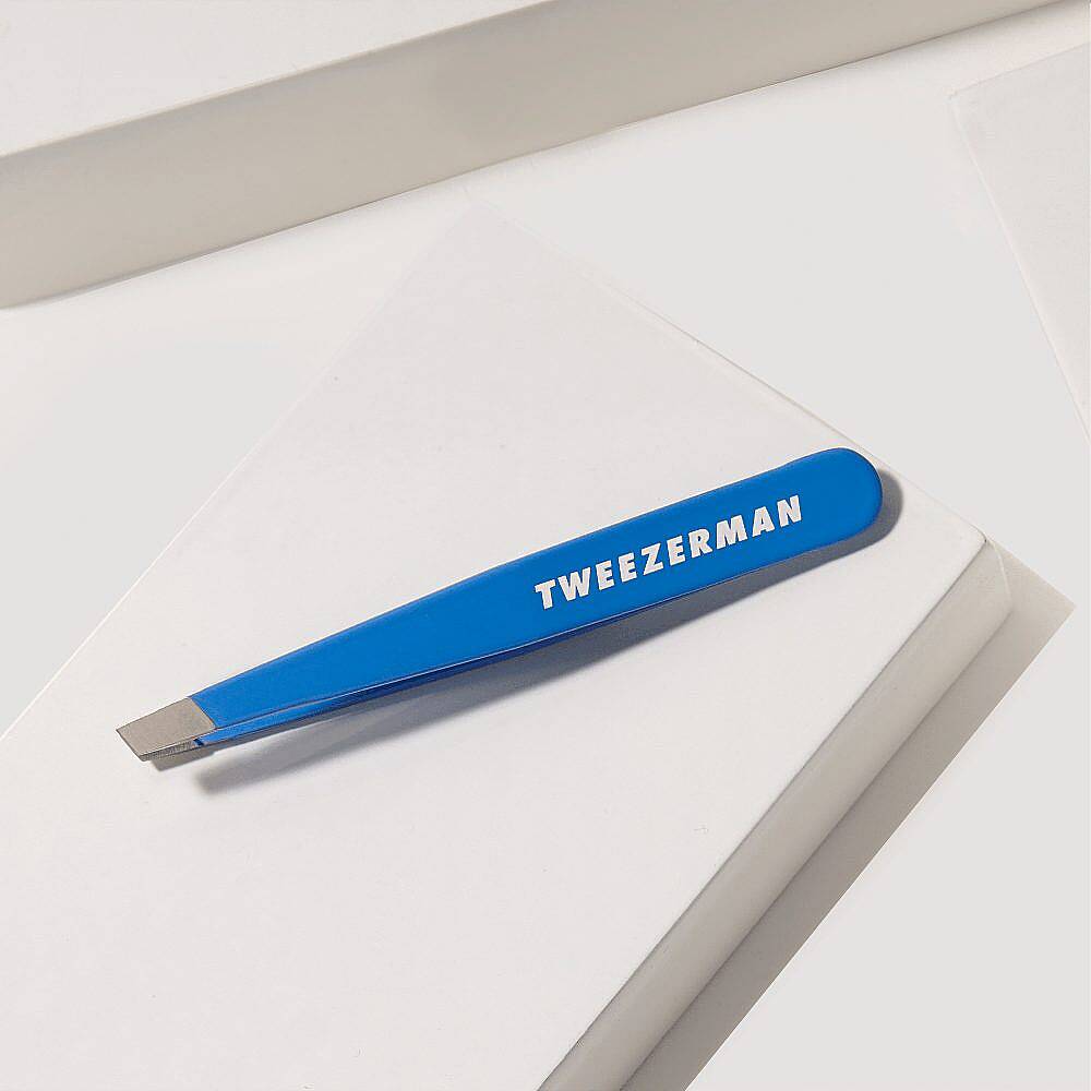 TWEEZERMAN Mini Slant Tweezer Bahama Blue Bahama Mavisi Cımbız - 3