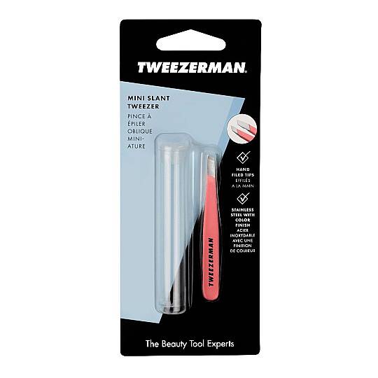 TWEEZERMAN Mini Slant Tweezer Geranium Mercan Cımbız - 6
