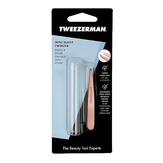 TWEEZERMAN Mini Slant Tweezer Rose Gold Altın Pembe Cımbız - 6