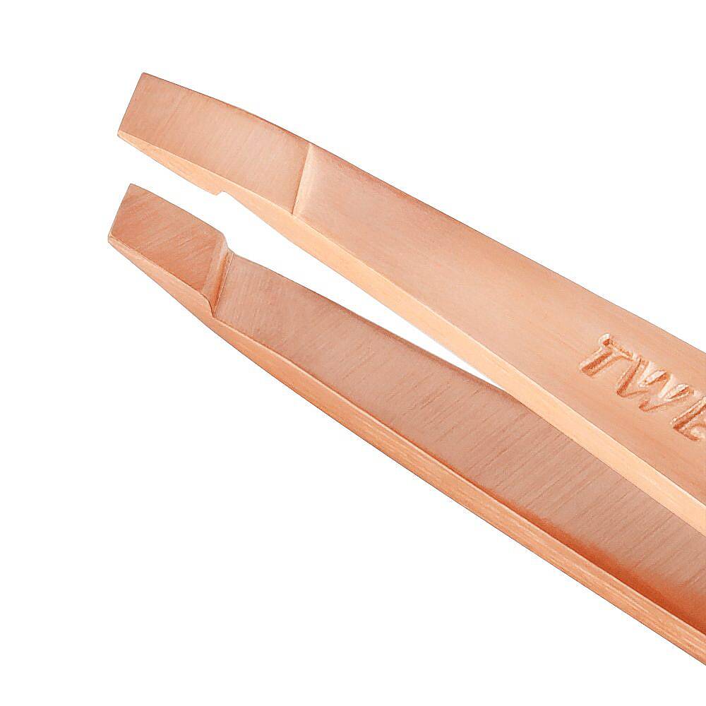 TWEEZERMAN Mini Slant Tweezer Rose Gold Altın Pembe Cımbız - 4