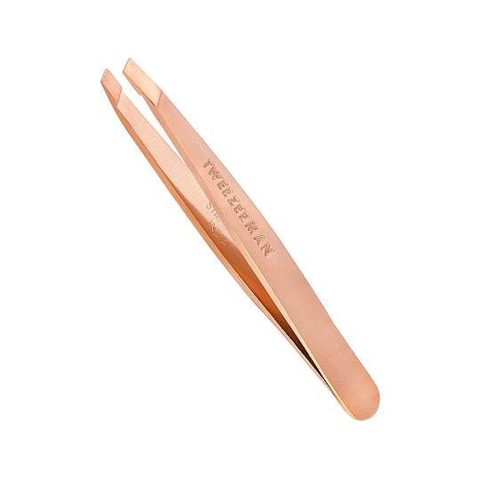 TWEEZERMAN Mini Slant Tweezer Rose Gold Altın Pembe Cımbız