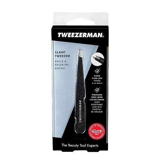 TWEEZERMAN Slant Tweezer Dusted Onyx Işıltılı Siyah Oniks Cımbız - 8