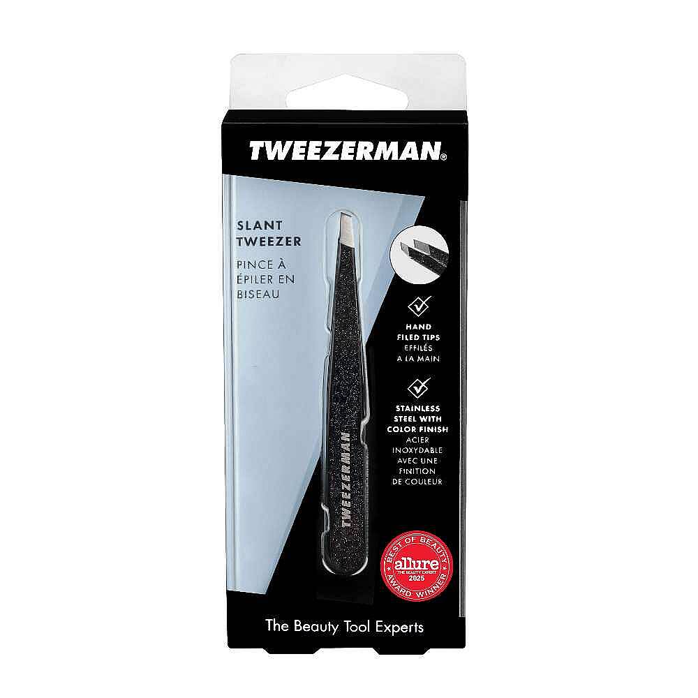 TWEEZERMAN Slant Tweezer Dusted Onyx Işıltılı Siyah Oniks Cımbız - 8