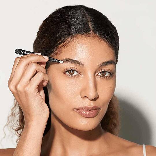 TWEEZERMAN Slant Tweezer Dusted Onyx Işıltılı Siyah Oniks Cımbız - 7