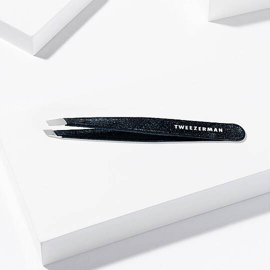 TWEEZERMAN Slant Tweezer Dusted Onyx Işıltılı Siyah Oniks Cımbız - 6