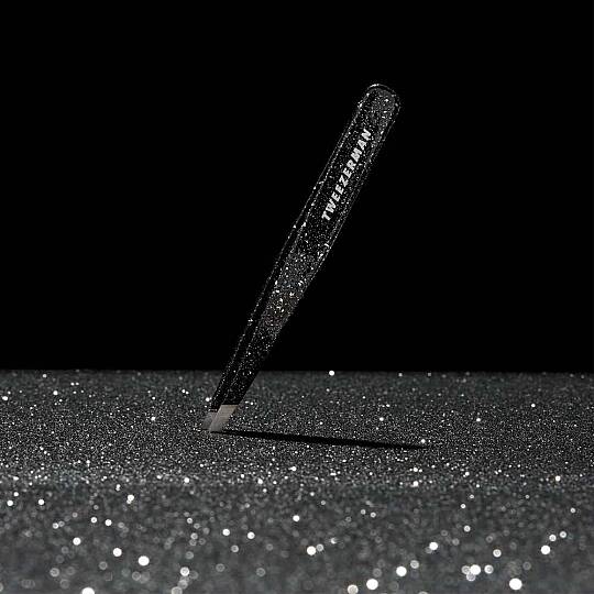 TWEEZERMAN Slant Tweezer Dusted Onyx Işıltılı Siyah Oniks Cımbız - 3