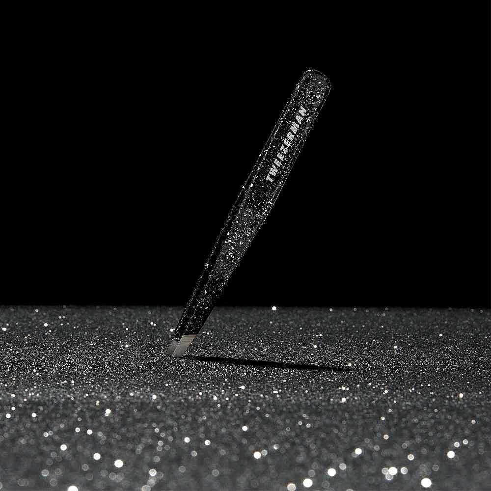 TWEEZERMAN Slant Tweezer Dusted Onyx Işıltılı Siyah Oniks Cımbız - 3