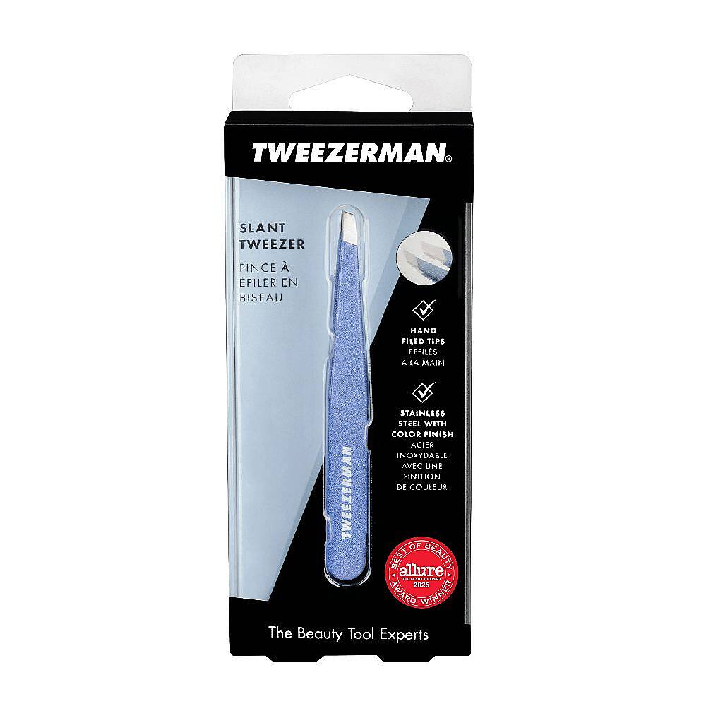 TWEEZERMAN Slant Tweezer Granite Sky Işıltılı Mavi Cımbız - 5