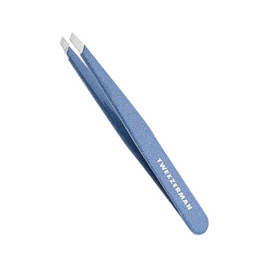 TWEEZERMAN Slant Tweezer Granite Sky Işıltılı Mavi Cımbız