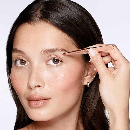 TWEEZERMAN Slant Tweezer Rose Gold Altın Pembe Cımbız - 2