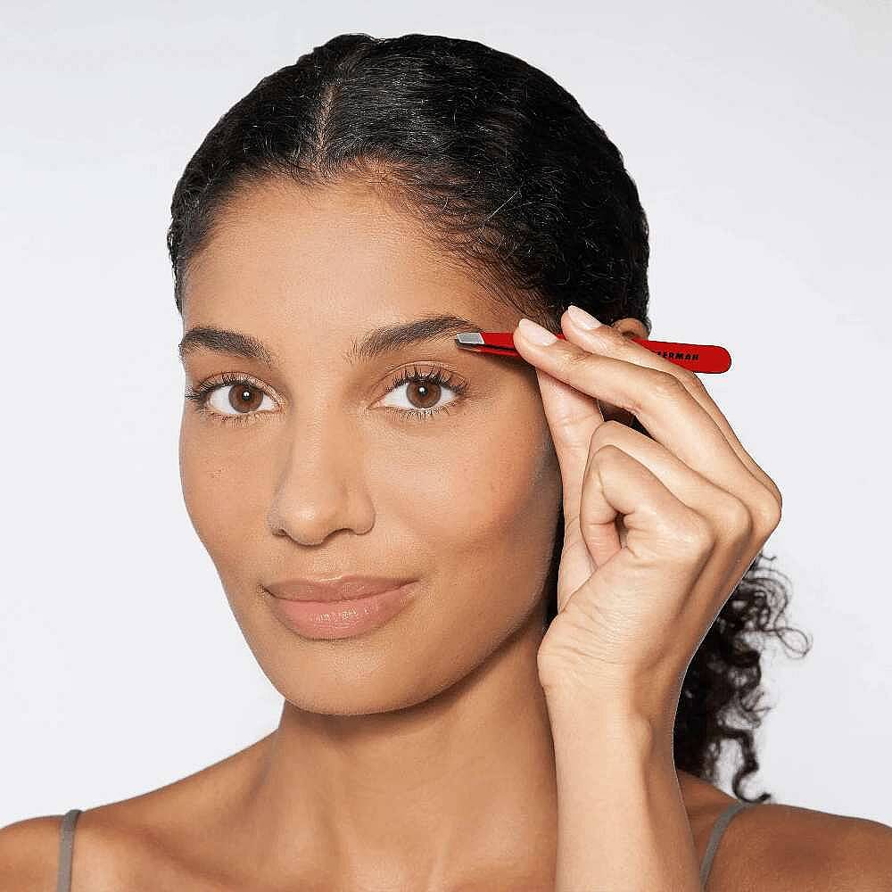 TWEEZERMAN Slant Tweezer Signature Red İkonik Kırmızı Cımbız - 4