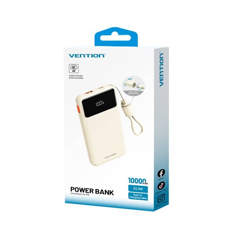 Vention 10000mAh 22.5W Powerbank N16B-1 Beyaz - 1
