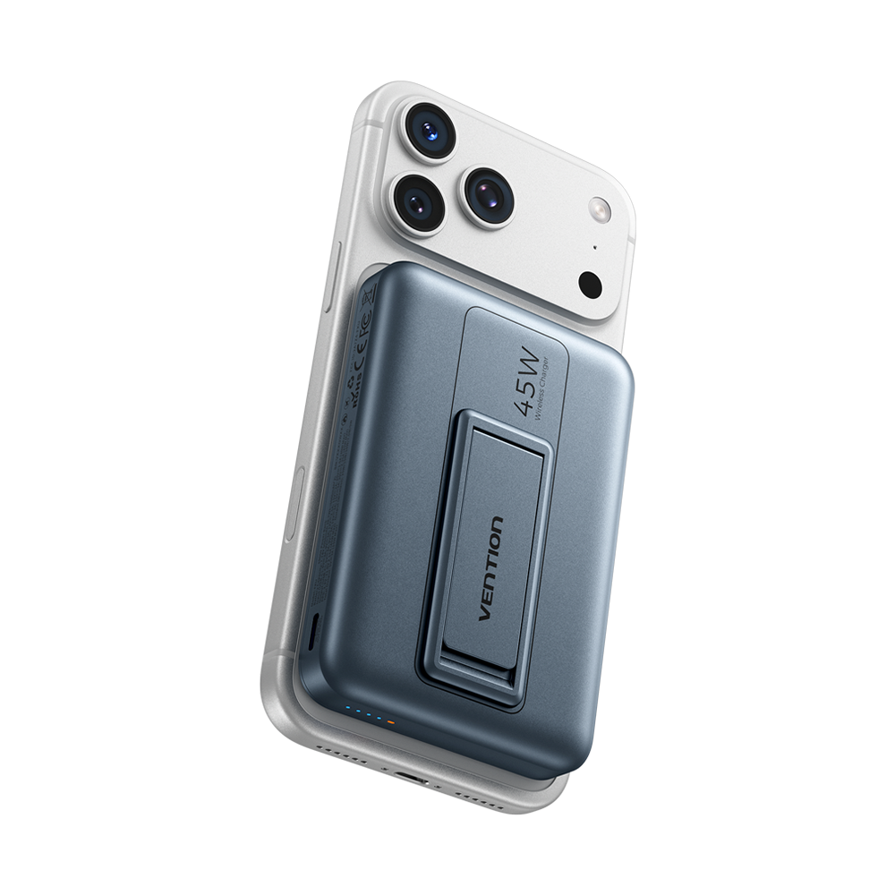 Vention 10000mAh 45W Qi2.2 Manyetik Powerbank FKU Gri - 2