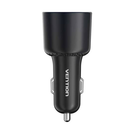 Vention 100W 3 Portlu Yüksek Hızlı Araç Sarj Adaptörü FFQ Siyah - 4