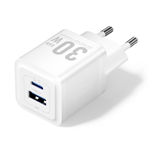 Vention 30W Gan Çift Çıkışlı Adaptör FEQ Beyaz - 4