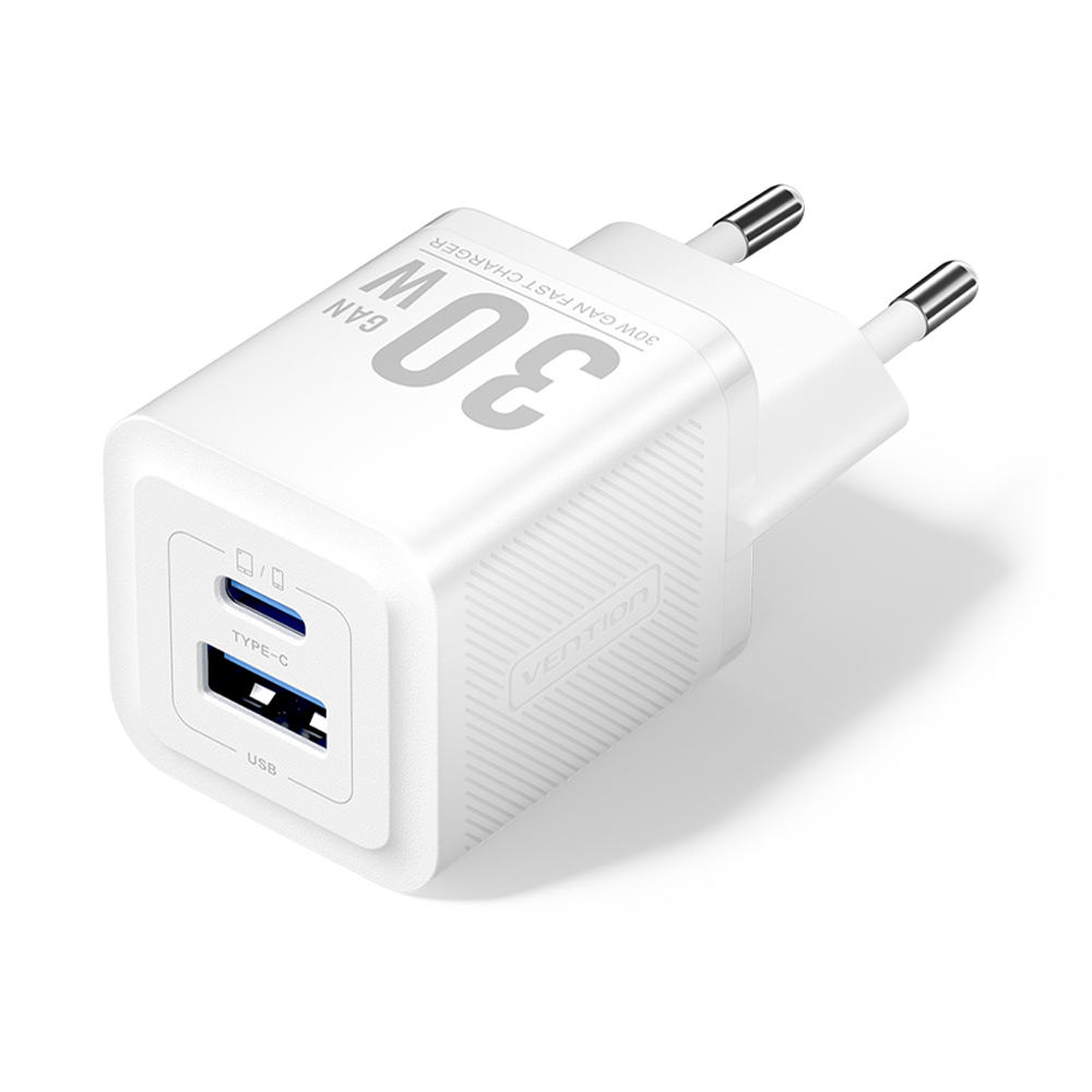 Vention 30W Gan Çift Çıkışlı Adaptör FEQ Beyaz - 4