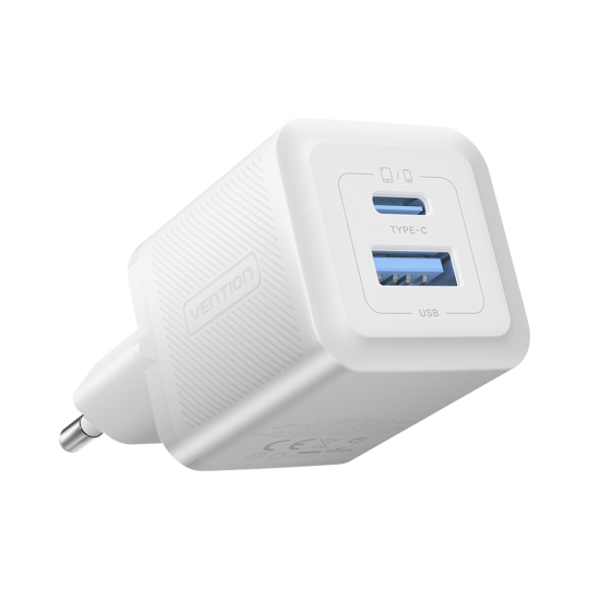 Vention 30W Gan Çift Çıkışlı Adaptör FEQ Beyaz - 3