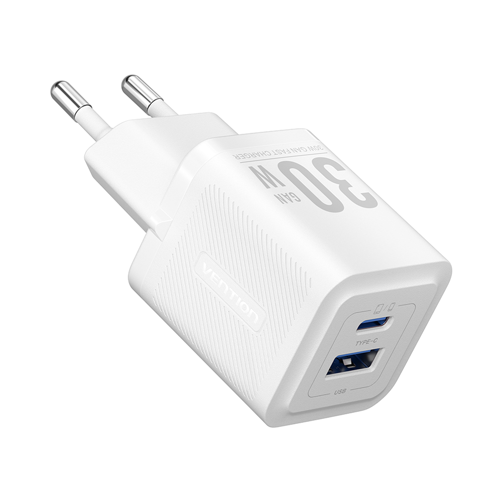 Vention 30W Gan Çift Çıkışlı Adaptör FEQ Beyaz - 2