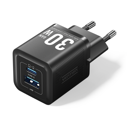 Vention 30W Gan Çift Çıkışlı Adaptör FEQ Siyah - 3