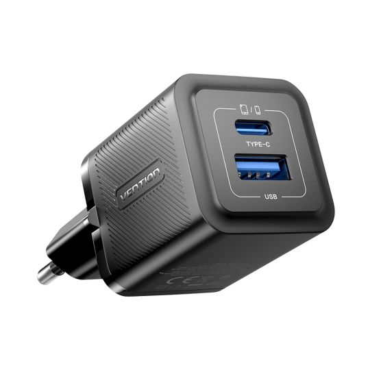 Vention 30W Gan Çift Çıkışlı Adaptör FEQ Siyah - 2
