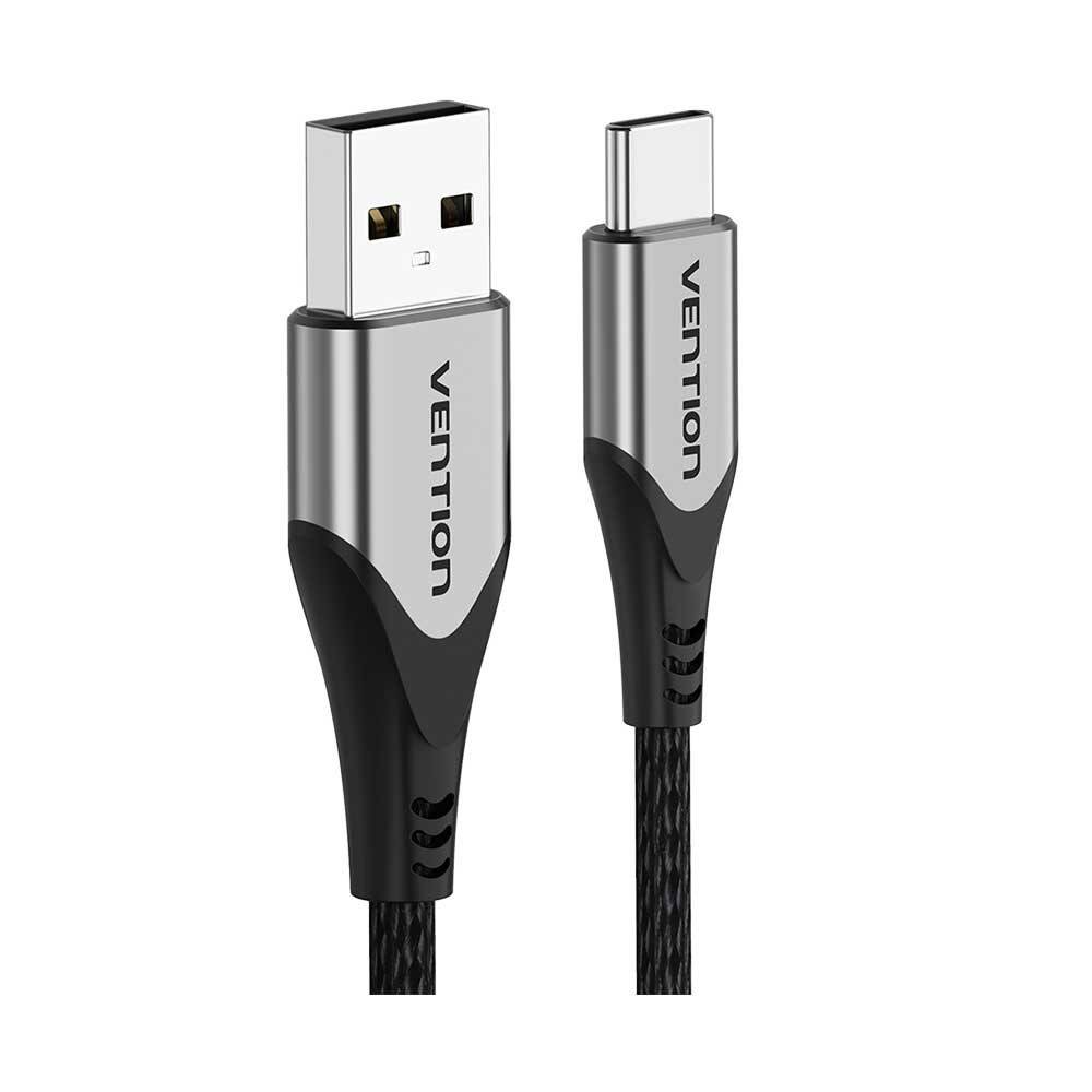 Vention 3A 60W Pamuk Örgülü Hızlı Şarj ve Data Kablosu COD Gri - 4
