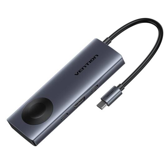 Vention 6'sı 1 Arada Çoklayıcı Kablo TPM Gri - 4
