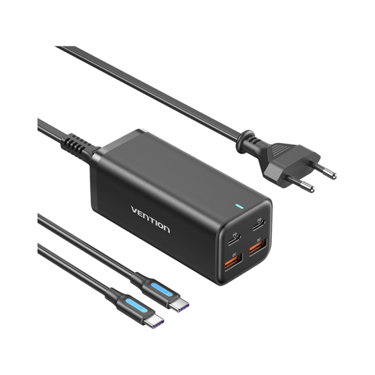 Vention Dash 100W Gan Hızlı Şarj İstasyonu FBS Siyah - 2