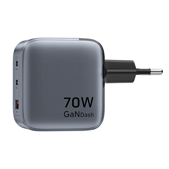 Vention Dash 70W Gan 5.0 Hızlı Şarj Adaptörü FEX Gri - 2