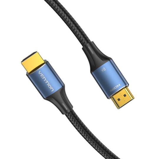 Vention Pamuk Örgülü HDMI 2.1 Kablo ALG Mavi - 4