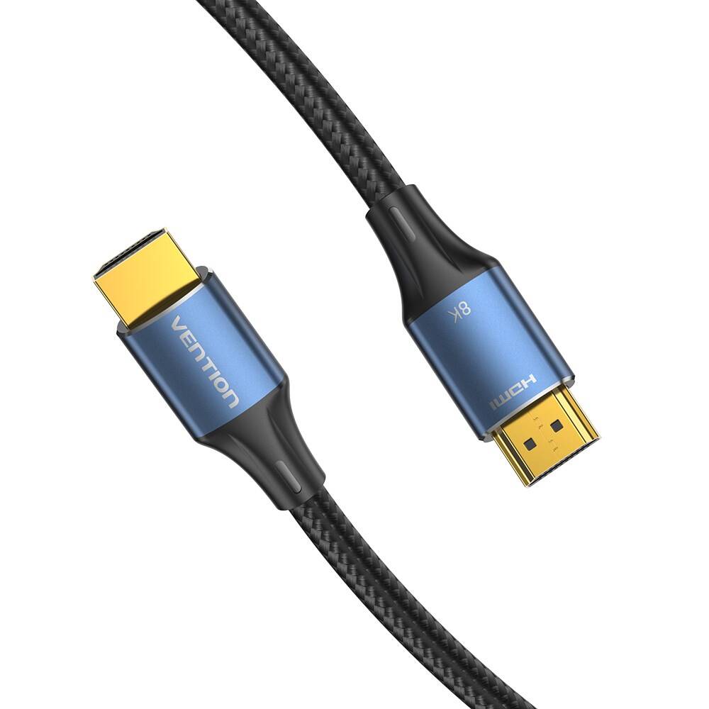 Vention Pamuk Örgülü HDMI 2.1 Kablo ALG Mavi - 4