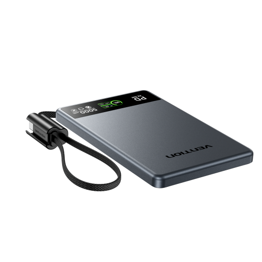 Vention Ultra Slim 5000 mAh 15W Powerbank FKK Gri