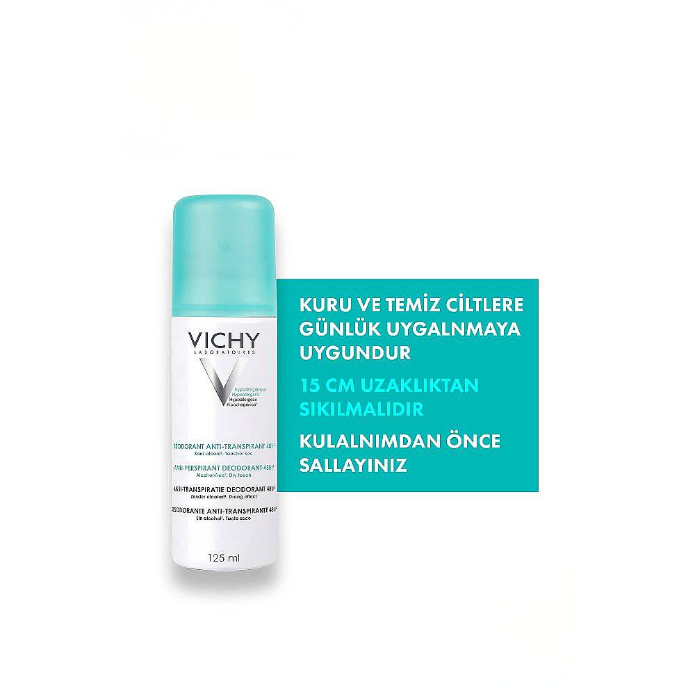 Vichy Anti-Transpirant 24h Terleme Karşıtı Kadın Sprey Deodorant 125 ml - 4