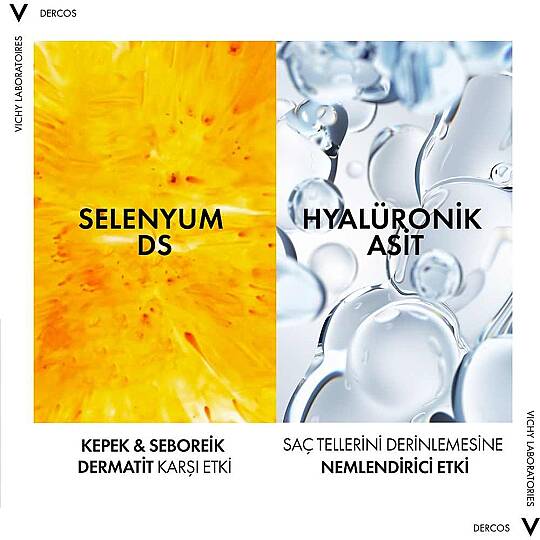 Vichy Dercos 2’si 1 Arada Kepek Karşıtı ve Nemlendirici Şampuan 390 ml - 4