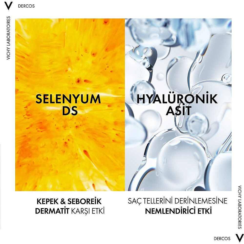 Vichy Dercos 2’si 1 Arada Kepek Karşıtı ve Nemlendirici Şampuan 390 ml - 4