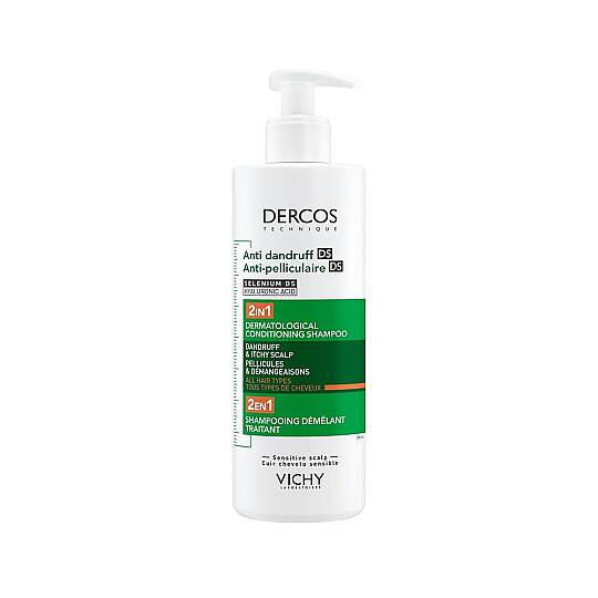 Vichy Dercos 2’si 1 Arada Kepek Karşıtı ve Nemlendirici Şampuan 390 ml