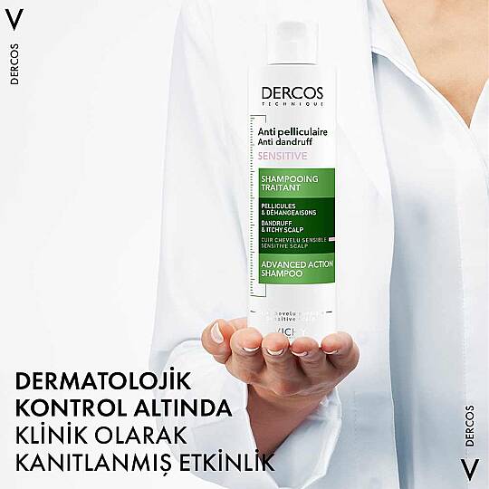 Vichy Dercos Anti Dandruff Hassas için Saç Derisi Kepek Karşıtı Şampuan 200 ml - 5