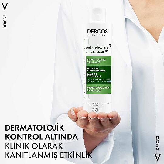 Vichy Dercos Anti Dandruff Normal ve Yağlı Saçlar için Kepek Karşıtı Şampuan 200 ml - 5