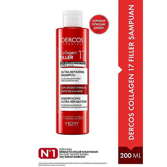 Vichy Dercos Collagen 17 Filler Şampuan 200 ml - 3