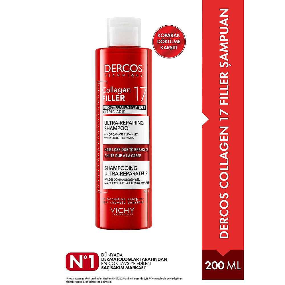 Vichy Dercos Collagen 17 Filler Şampuan 200 ml - 3