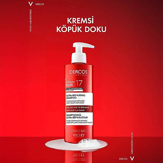 Vichy Dercos Collagen 17 Filler Şampuan 400 ml - 3