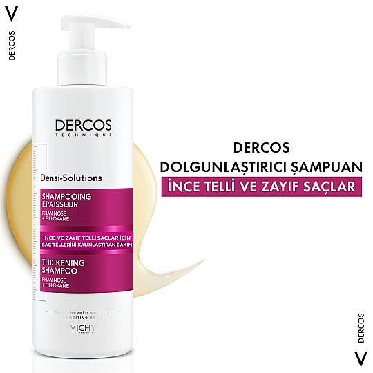 Vichy Dercos Densi-Solutions İnce ve Zayıf Saçlar için Dolgunlaştırıcı Şampuan 400 ml - 4