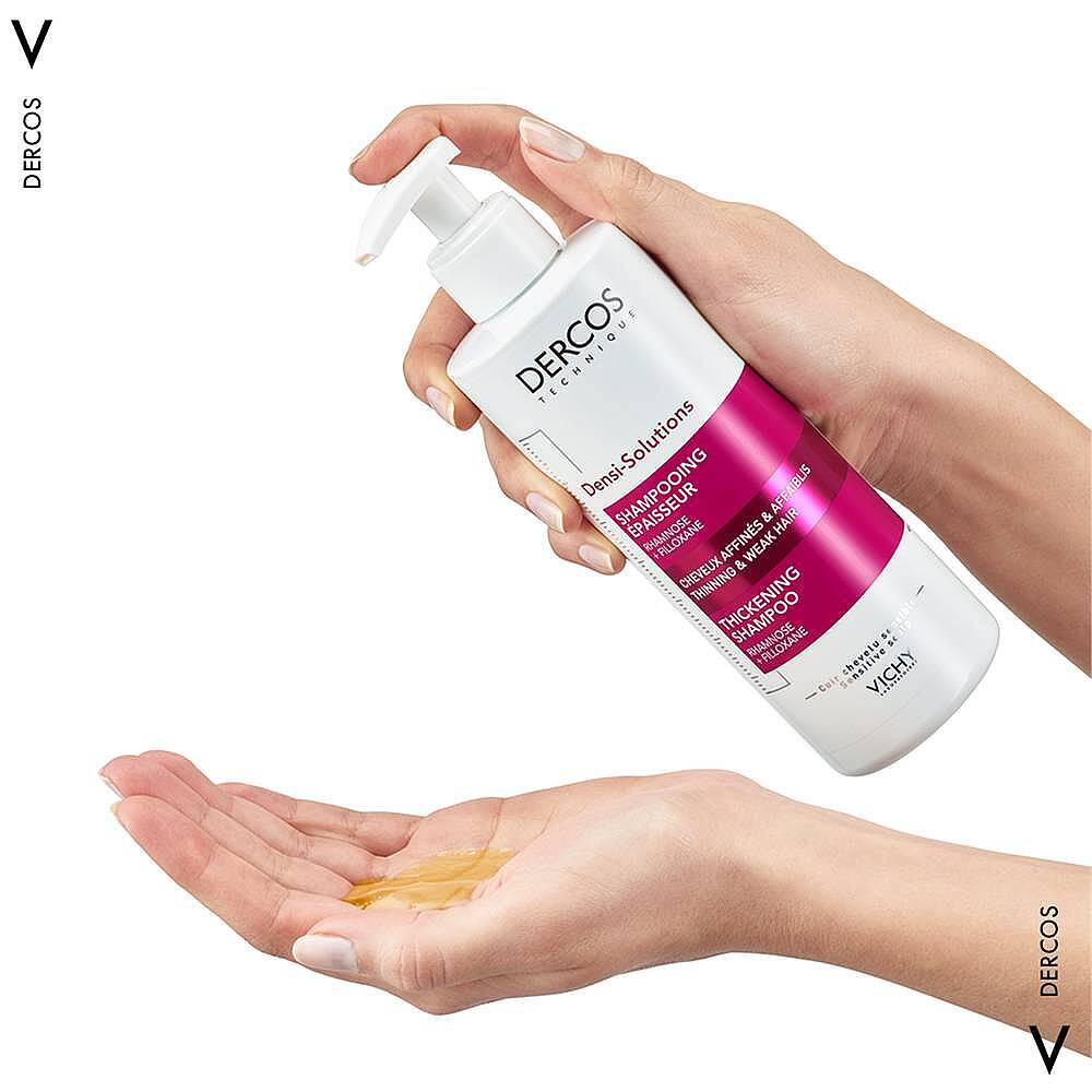 Vichy Dercos Densi-Solutions İnce ve Zayıf Saçlar için Dolgunlaştırıcı Şampuan 400 ml - 2