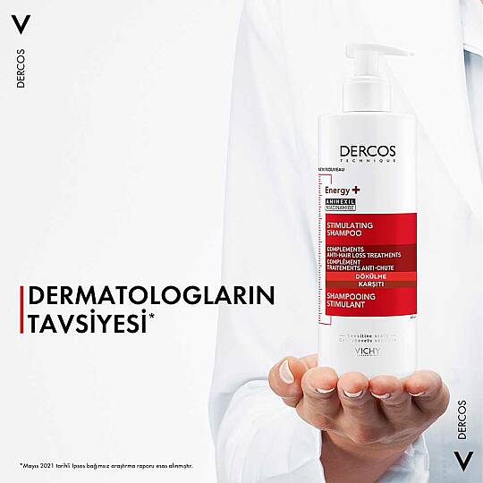Vichy Dercos Energising Saç Dökülmesine Karşı Şampuan 400 ml - 3