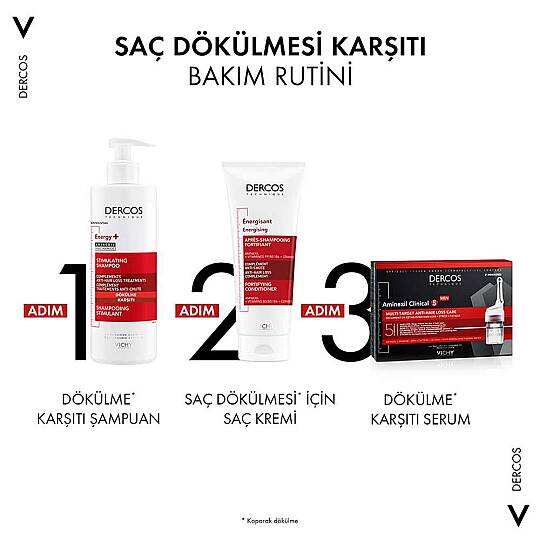 Vichy Dercos Energising Saç Dökülmesine Karşı Şampuan 400 ml - 2