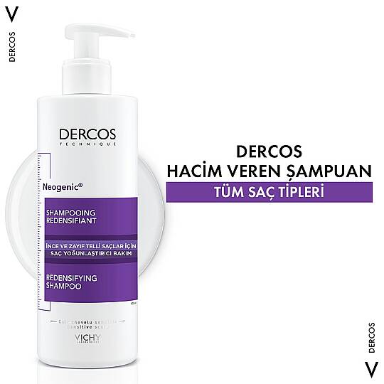Vichy Dercos Neogenic Saç Yoğunlaştırıcı Şampuan 400 ml - 4