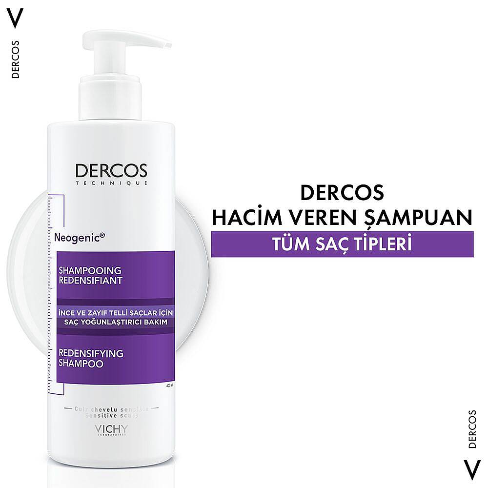 Vichy Dercos Neogenic Saç Yoğunlaştırıcı Şampuan 400 ml - 4