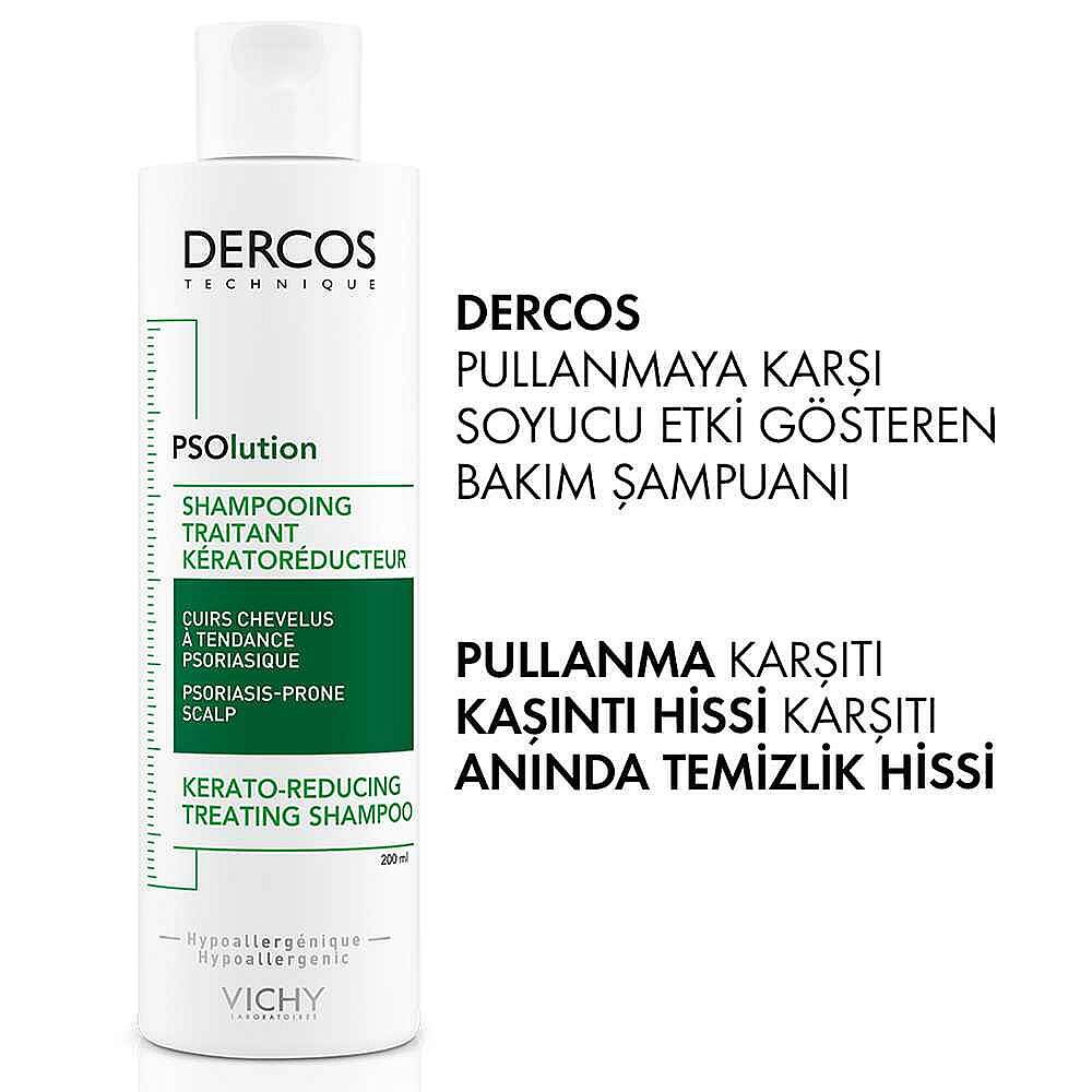 Vichy Dercos PSOlution Pullanmaya Karşı Soyucu Etkili Bakım Şampuanı 200 ml - 7
