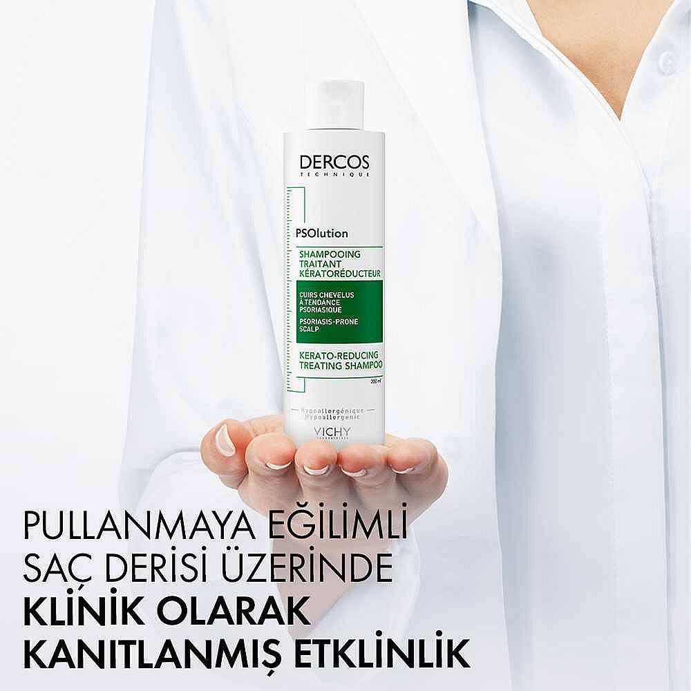 Vichy Dercos PSOlution Pullanmaya Karşı Soyucu Etkili Bakım Şampuanı 200 ml - 4