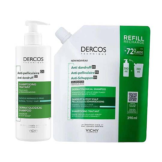 Vichy Kepek Karşıtı Şampuan & Refill Seti